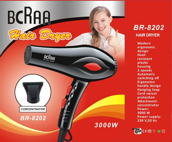 wholesale 3000 watt hair dryer with blue light​ (2)