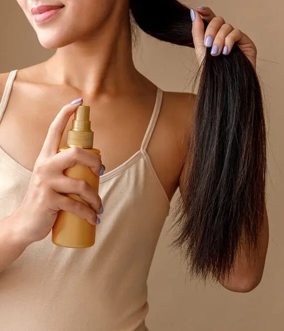 using conditioning spray